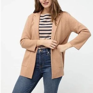 J Crew Sophie Sweater Blazer in Heather Khaki